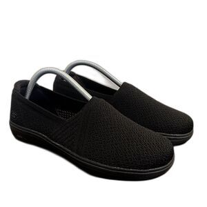 Skechers Arch Fit Inspire Sydney Womens Closed Toe Slip-On Shoe, Black- Size 8.5